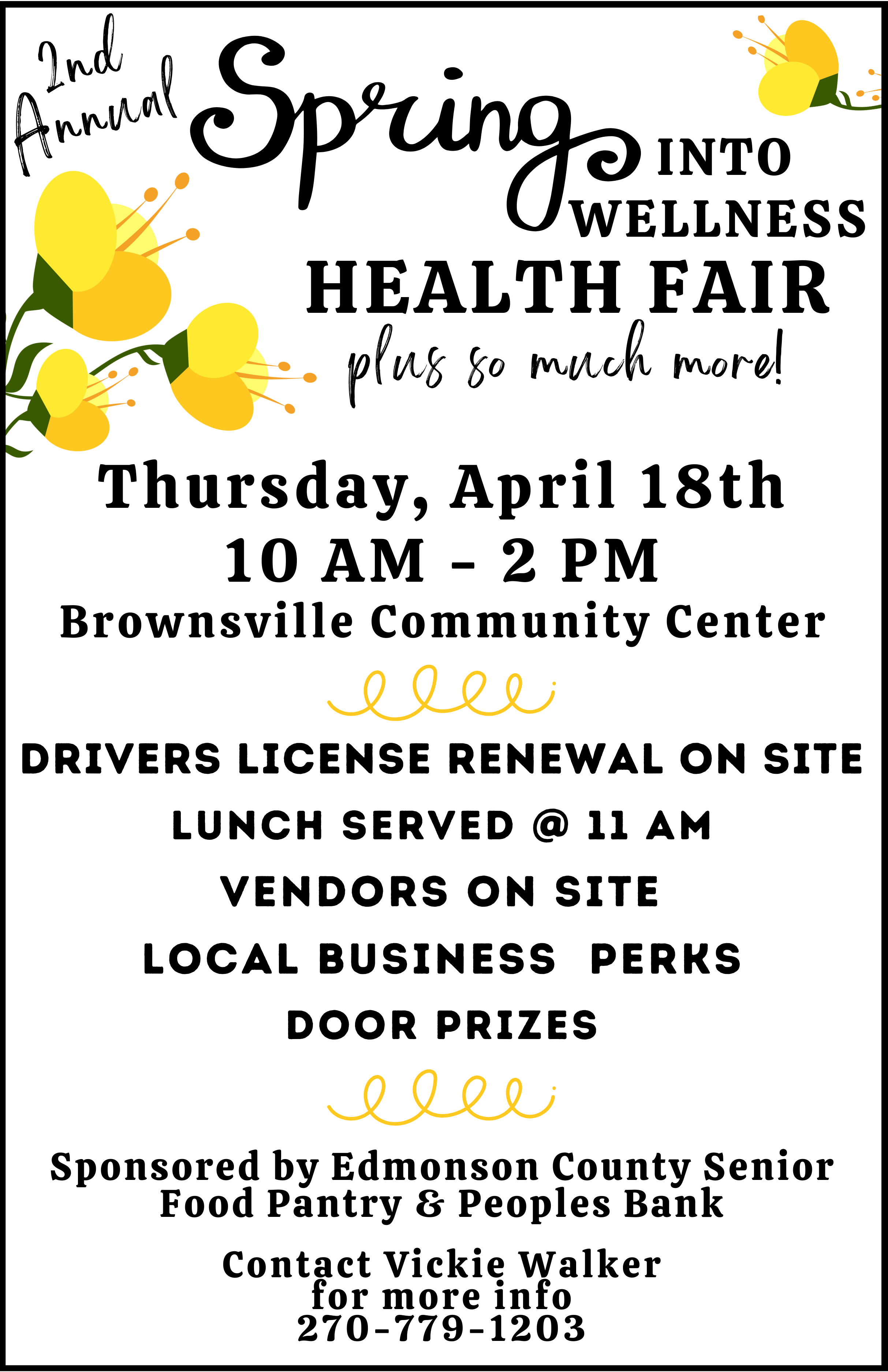 2nd Annual Spring into Wellness Health Fair & More - Edmonson County ...