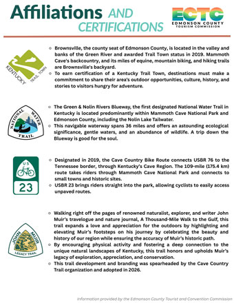 affiliations and certifications 3